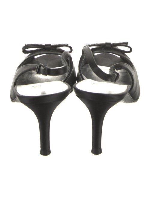 Stuart Weitzman Satin Crystal Embellishments Slingback Pumps