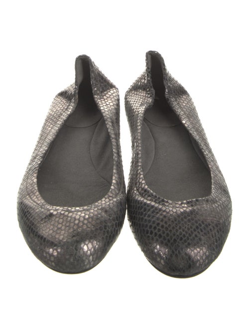 Stuart Weitzman Leather Bow Accents Flats