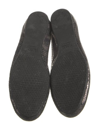 Stuart Weitzman Leather Bow Accents Flats