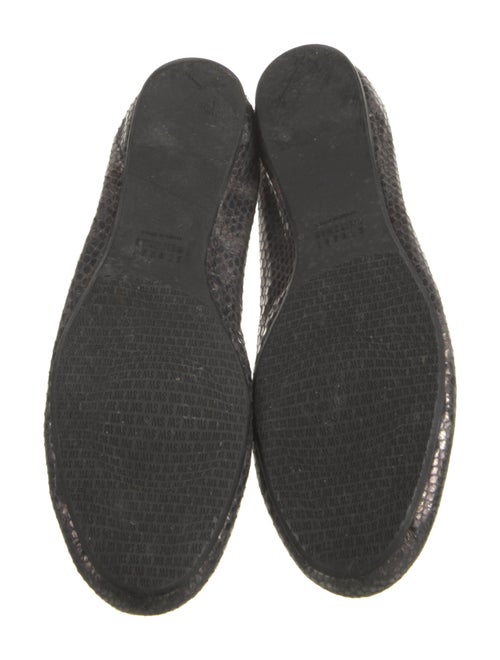 Stuart Weitzman Leather Bow Accents Flats