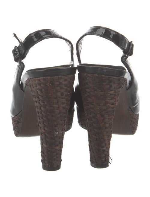 Stuart Weitzman Patent Leather Slingback Pumps