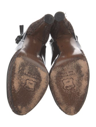 Stuart Weitzman Patent Leather Slingback Pumps