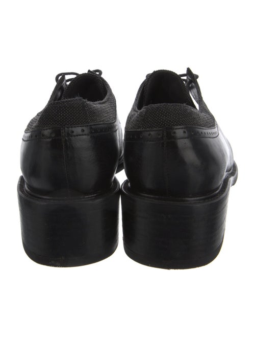 Stuart Weitzman Leather Lasercut Accents Oxfords