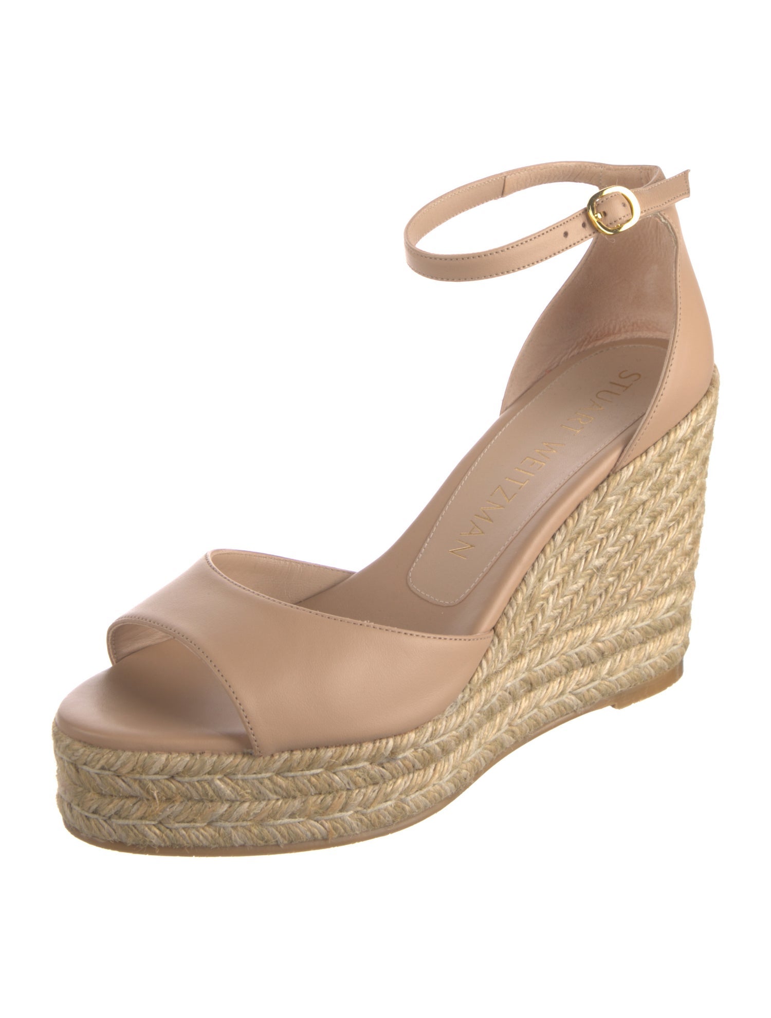 Stuart Weitzman Leather Espadrilles