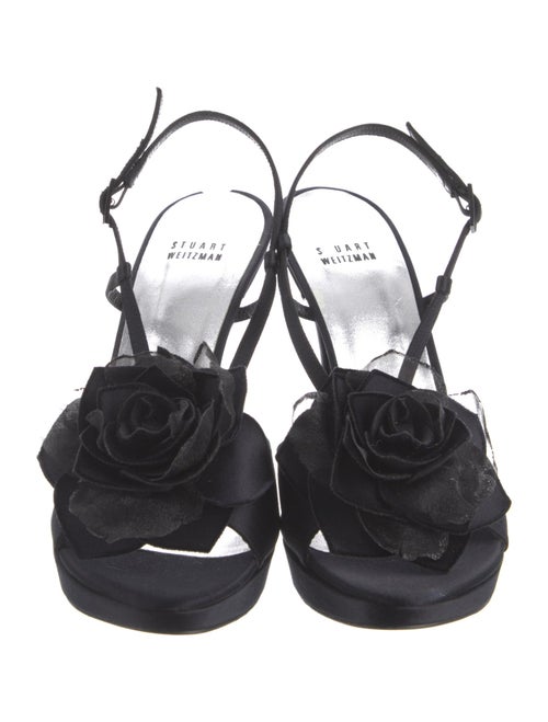 Stuart Weitzman Satin Slingback Sandals