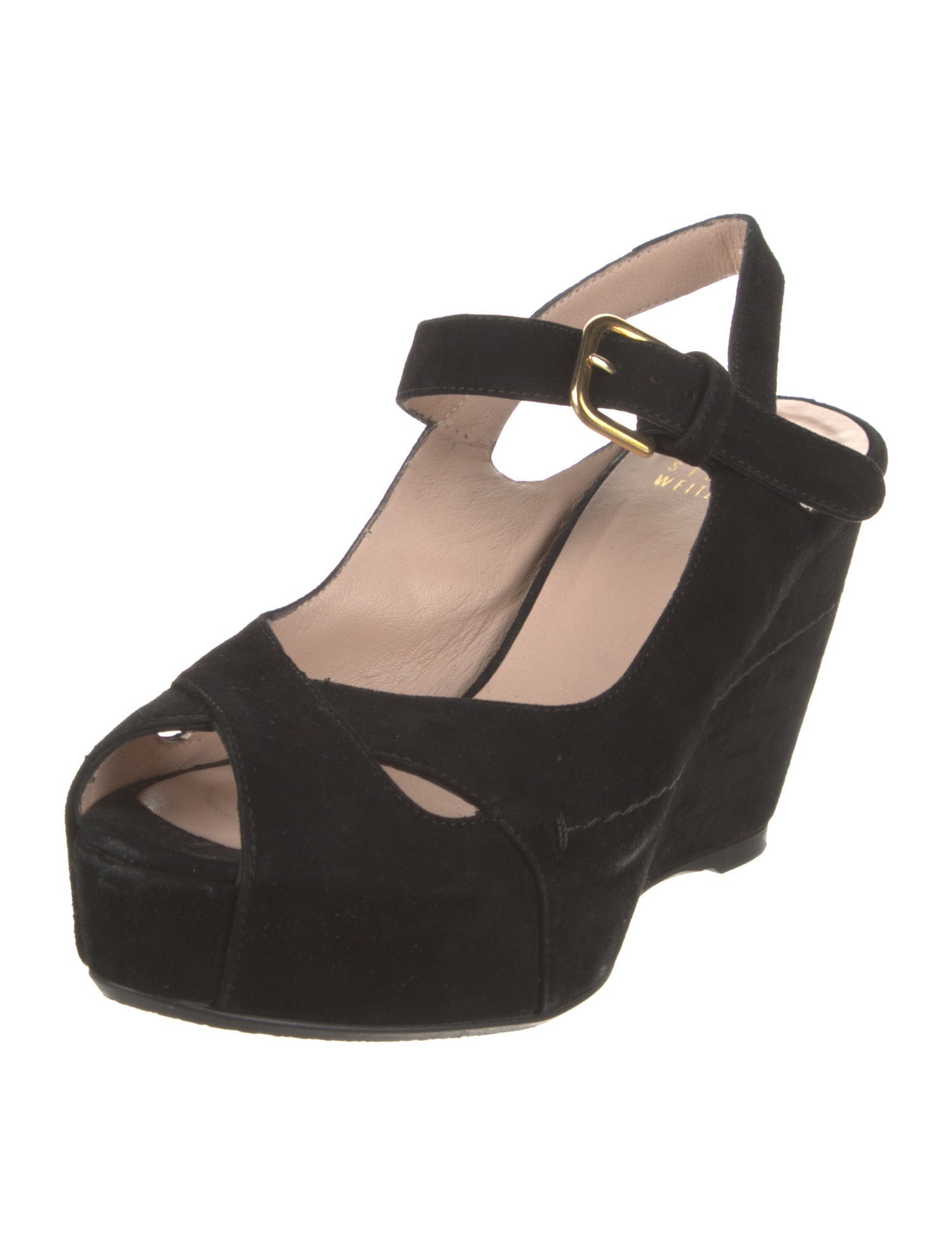 Stuart Weitzman Suede Slingback Sandals