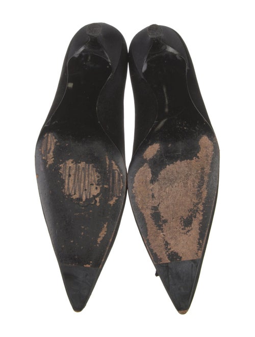 Stuart Weitzman Satin Bow Accents Pumps