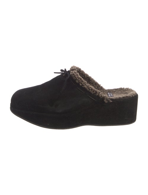 Stuart Weitzman Suede Slides