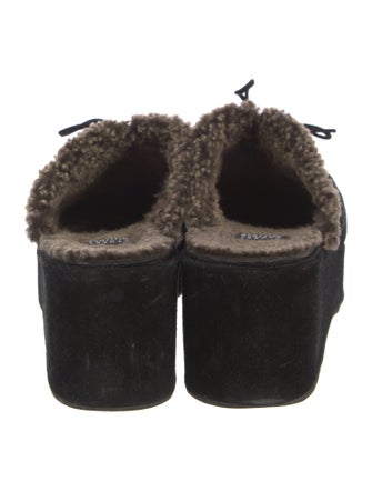 Stuart Weitzman Suede Slides