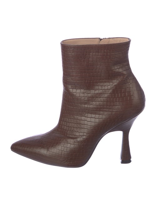 Stuart Weitzman Leather Animal Print Boots