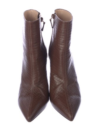 Stuart Weitzman Leather Animal Print Boots