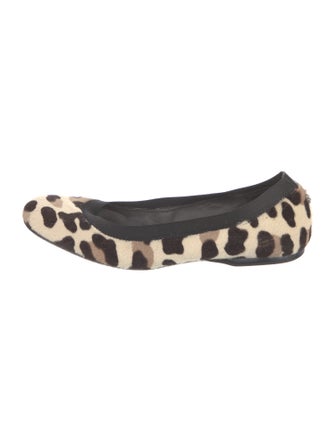 Stuart Weitzman Ponyhair Animal Print Ballet Flats