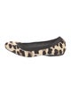 Stuart Weitzman Ponyhair Animal Print Ballet Flats