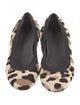 Stuart Weitzman Ponyhair Animal Print Ballet Flats