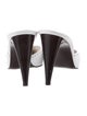 Stuart Weitzman Leather Lasercut Accents Mules