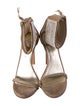 Stuart Weitzman Glitter Crystal Embellishments Sandals