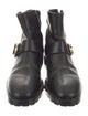 Stuart Weitzman Leather Moto Boots