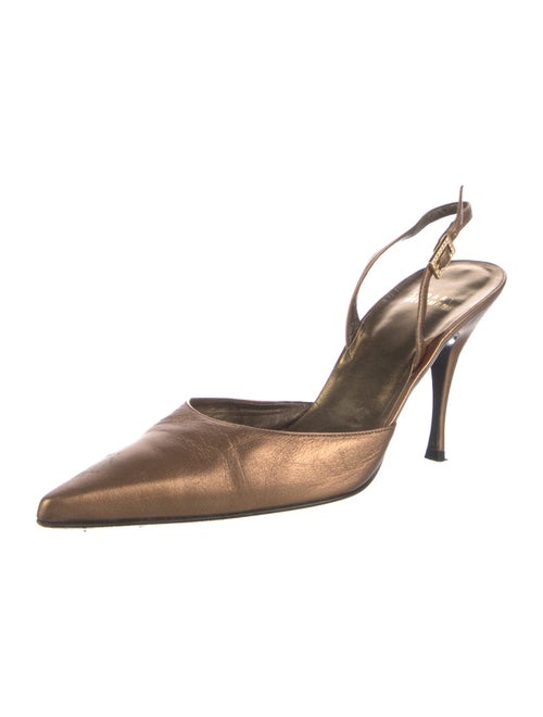 Stuart Weitzman Leather Slingback Pumps