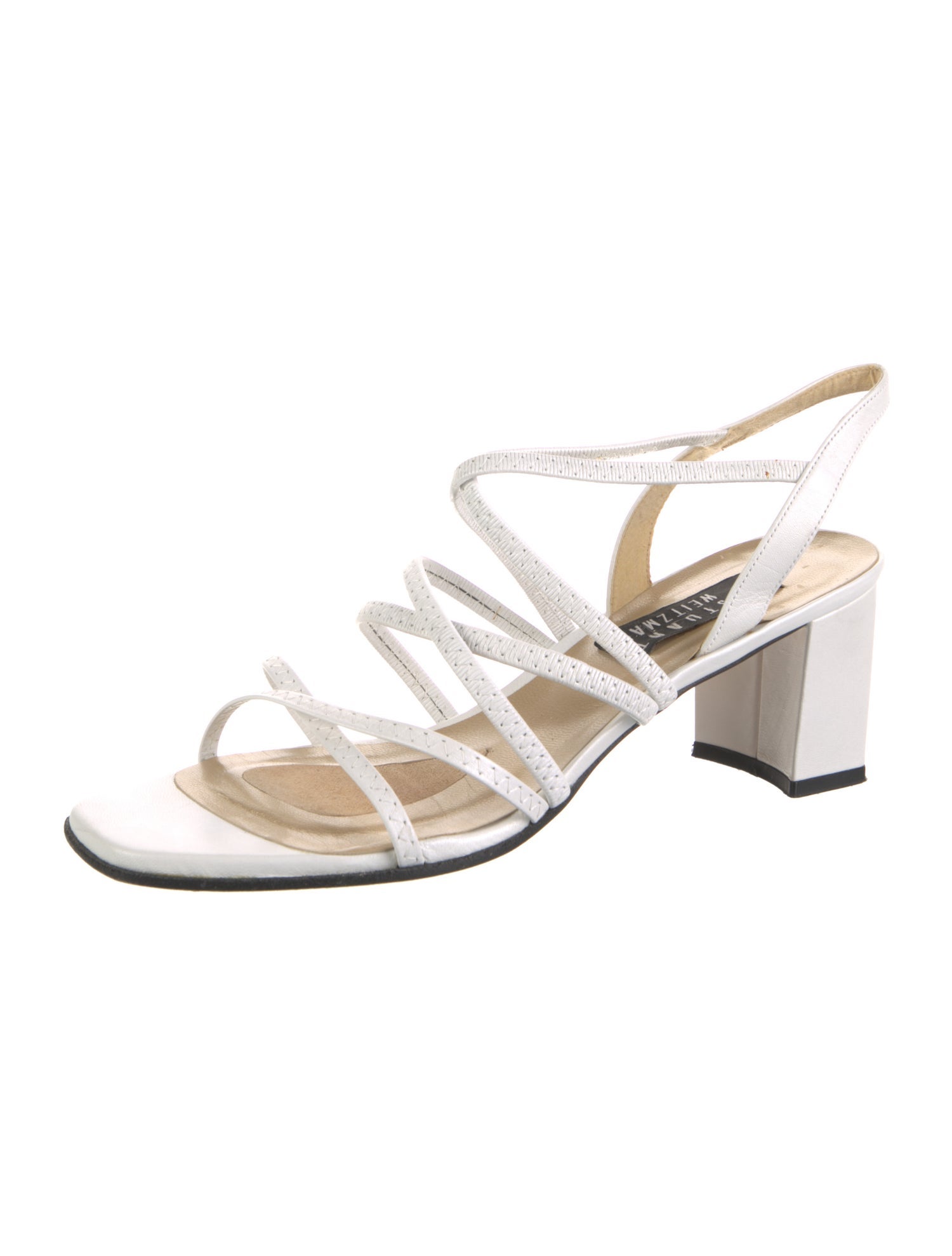 Stuart Weitzman Leather Slingback Sandals