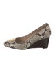 Stuart Weitzman Leather Animal Print Pumps