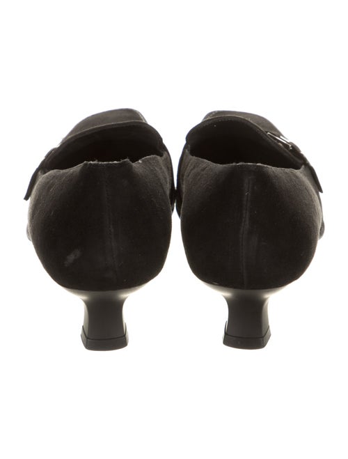 Stuart Weitzman Suede Studded Accents Pumps