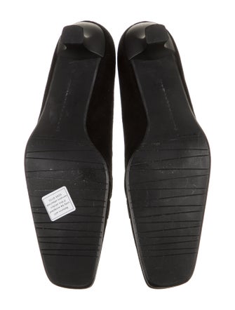 Stuart Weitzman Suede Studded Accents Pumps