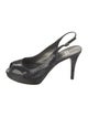 Stuart Weitzman Patent Leather Slingback Sandals