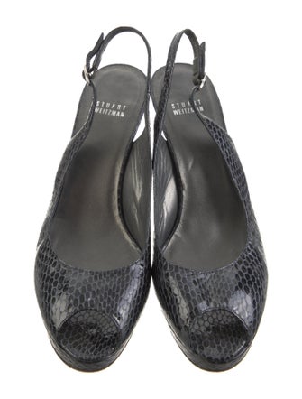 Stuart Weitzman Patent Leather Slingback Sandals