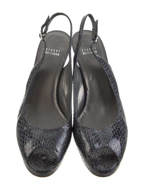 Stuart Weitzman Patent Leather Slingback Sandals