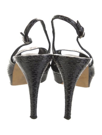 Stuart Weitzman Patent Leather Slingback Sandals