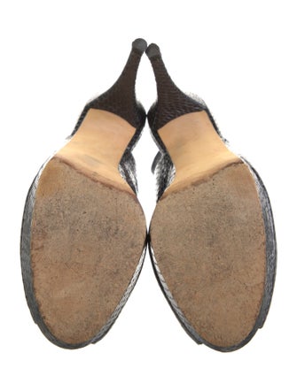 Stuart Weitzman Patent Leather Slingback Sandals