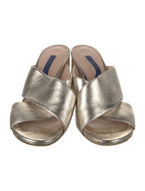 Stuart Weitzman Leather Slides