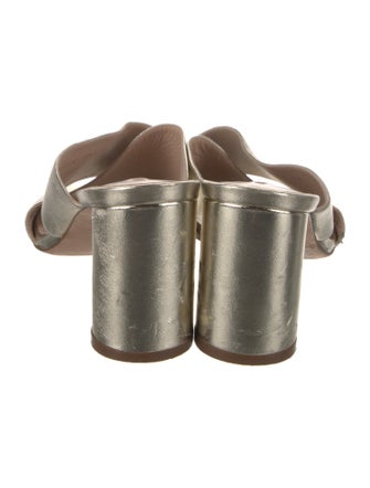 Stuart Weitzman Leather Slides