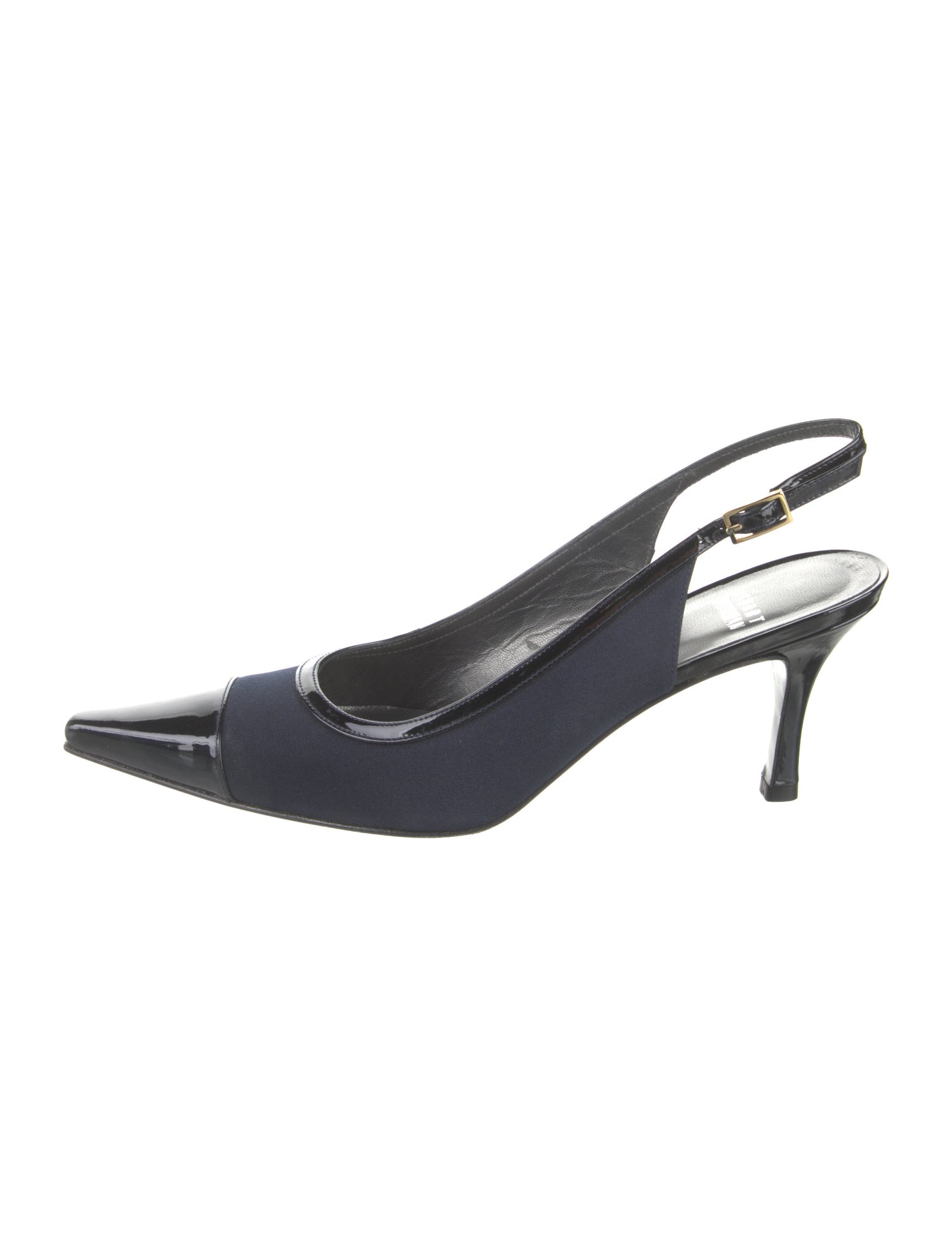 Stuart Weitzman Chain-Link Accents Slingback Pumps