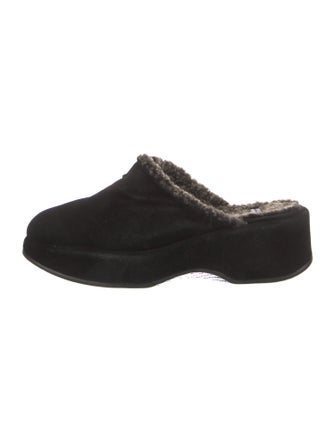 Stuart Weitzman Suede Mules