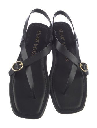 Stuart Weitzman Leather Slingback Sandals
