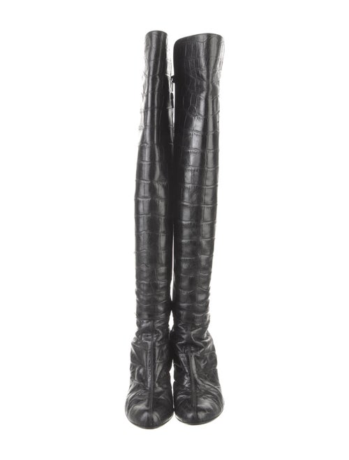 Stuart Weitzman Embossed Leather Boots