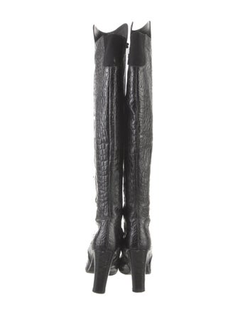 Stuart Weitzman Embossed Leather Boots