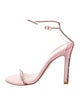 Stuart Weitzman PVC Crystal Embellishments Sandals