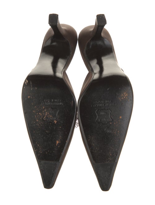 Stuart Weitzman Leather Leather Trim Embellishment Mules