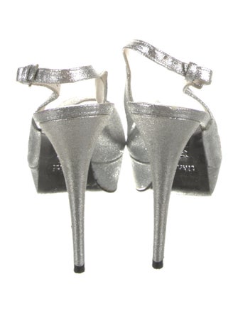 Stuart Weitzman Glitter Glitter Accents Slingback Sandals