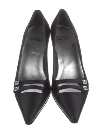 Stuart Weitzman Crystal Embellishments Pumps