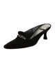 Stuart Weitzman Crystal Embellishments Mules