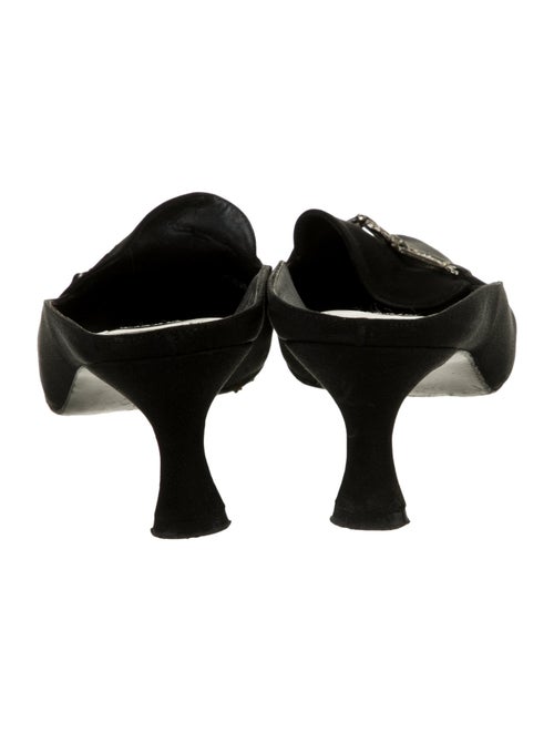 Stuart Weitzman Crystal Embellishments Mules