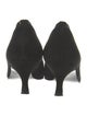 Stuart Weitzman Suede Bow Accents Pumps