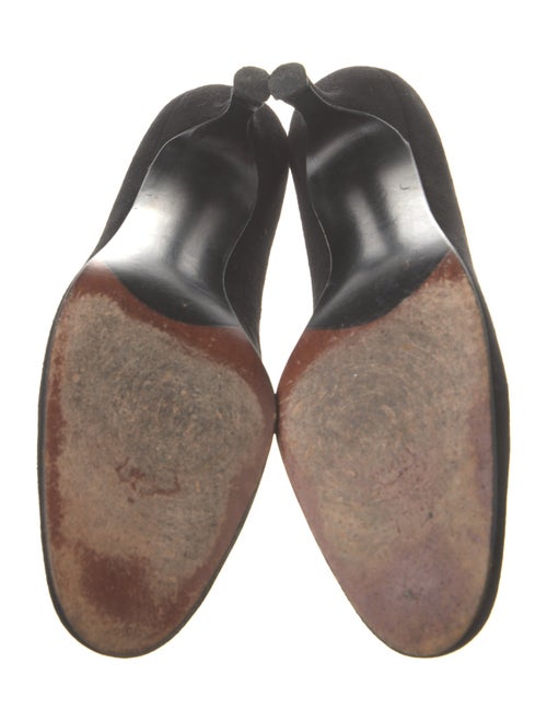 Stuart Weitzman Suede Bow Accents Pumps