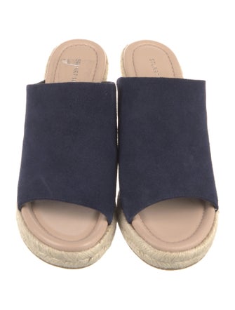 Stuart Weitzman Suede Printed Espadrilles