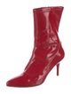 Stuart Weitzman Patent Leather Sock Boots