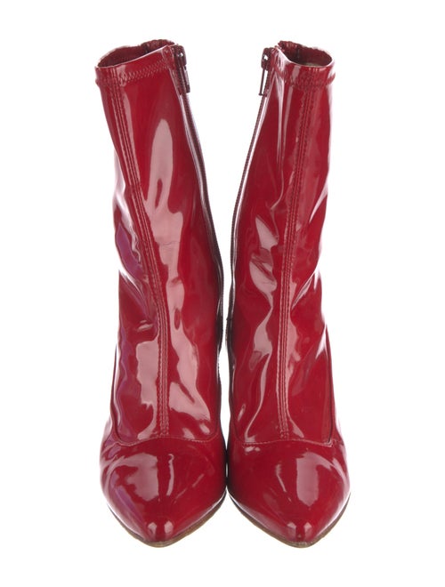 Stuart Weitzman Patent Leather Sock Boots