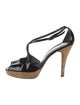 Stuart Weitzman Patent Leather Sandals
